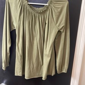 Chaser olive green shirt